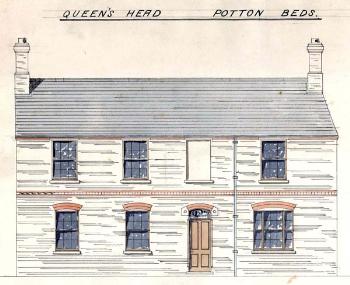 Elevation of the Queen's Head 1878 [CDE168/2]